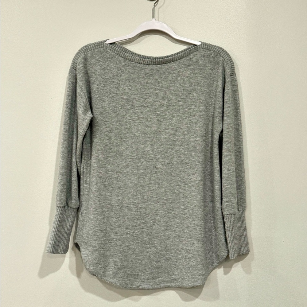 LOFT Heather Gray Long Sleeve Top